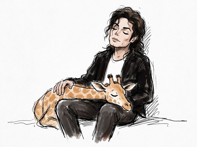 Asleep Giraffe