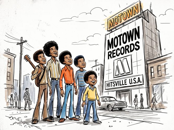 The J5 Arrive At Motown