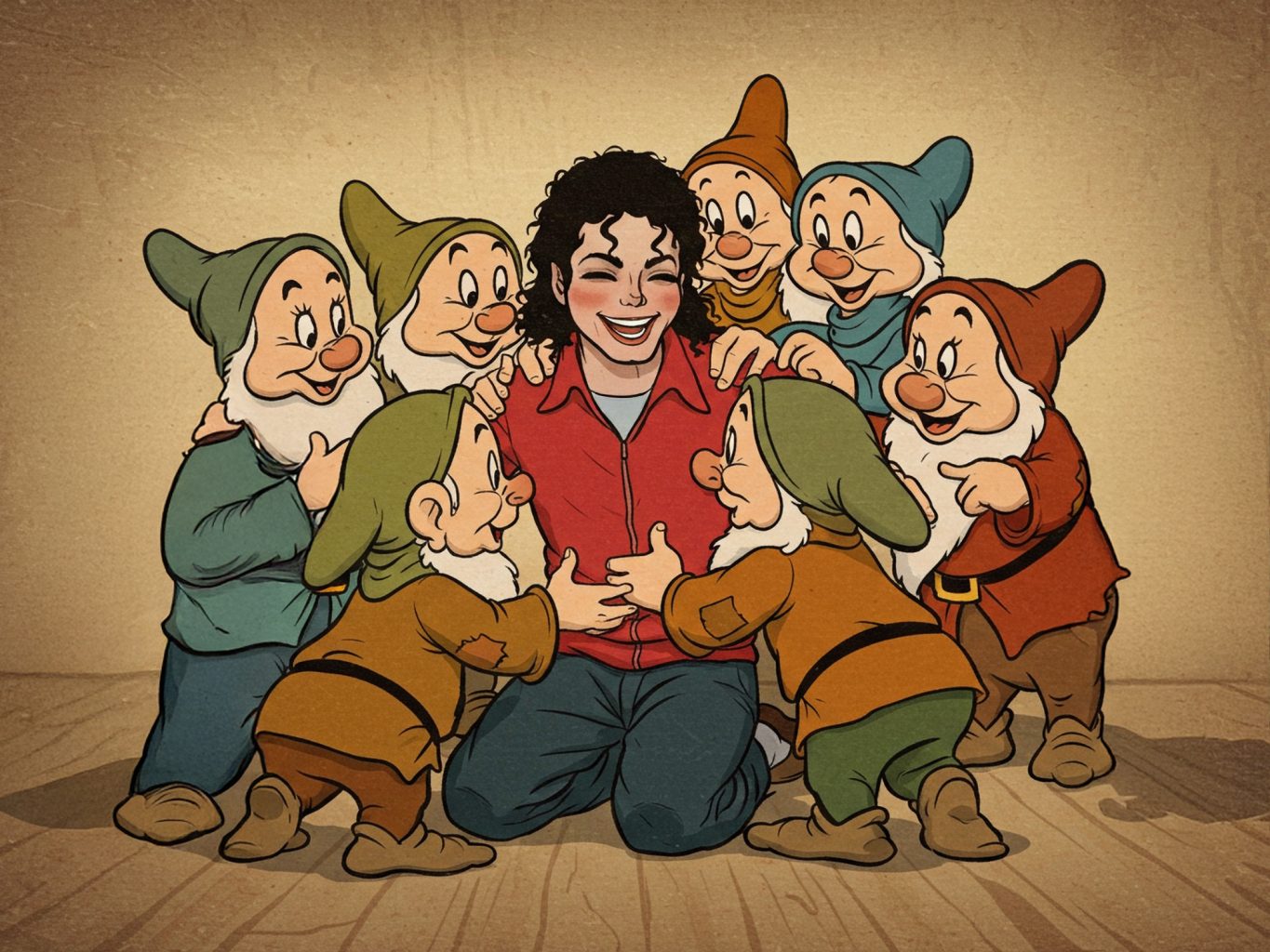 Michael Jackson And The Seven Dwarfs