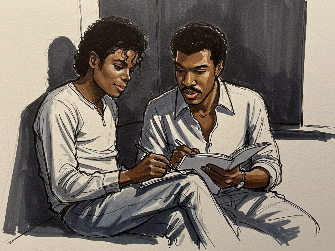Lionel And Michael Write Lyrics