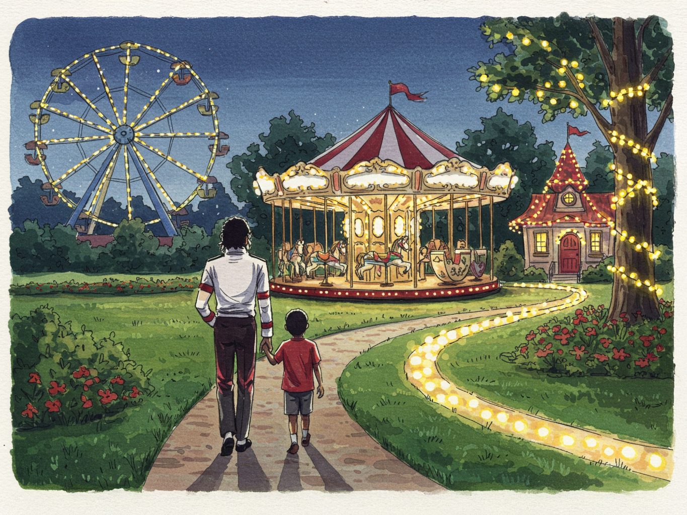 Young Michael Visiting Neverland (Requested by Anwar Ahmed)